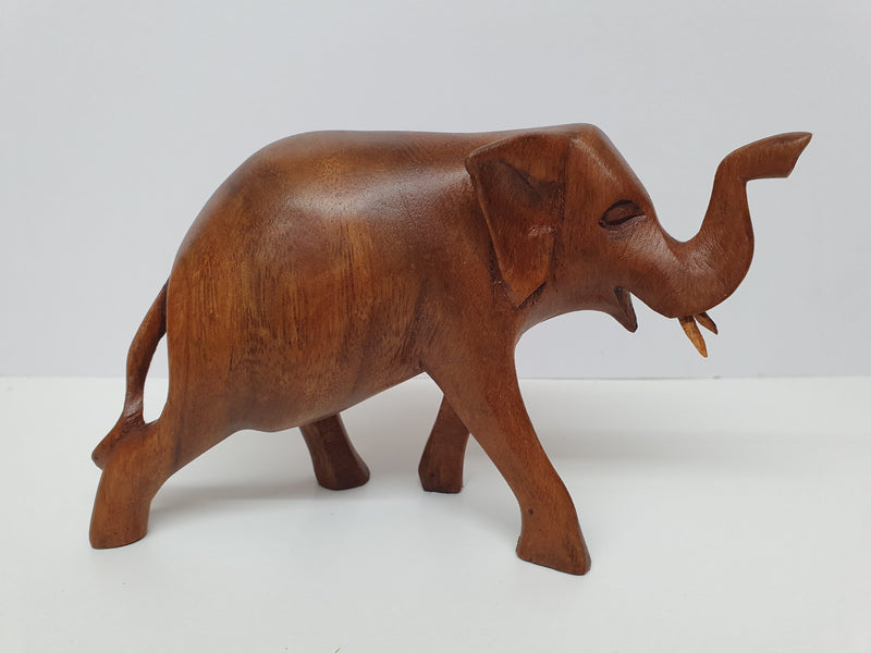 Carved wooden elephant