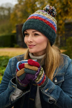 ELVEDEN Roll Back Bobble Beanie