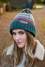 ELVEDEN Roll Back Bobble Beanie