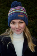 Denver Stripe Bobble Beanie