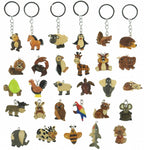 Mini wooden animal keyrings – range of designs