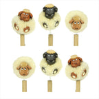 Pom pom sheep pencils