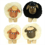 Large pom pom sheep in cream and black