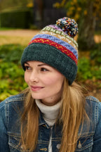 ELVEDEN Roll Back Bobble Beanie