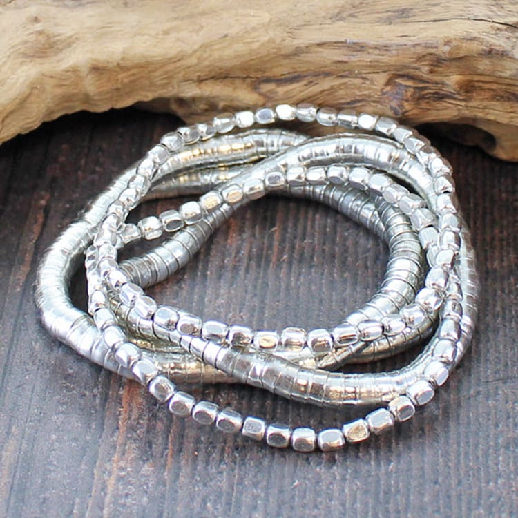 Snake & Nugget Bracelet Set (5)