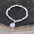 Nugget Bracelet with Disc Charm