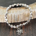 Nugget Bracelet with Flower Charm