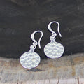 Hammered Disc Earrings