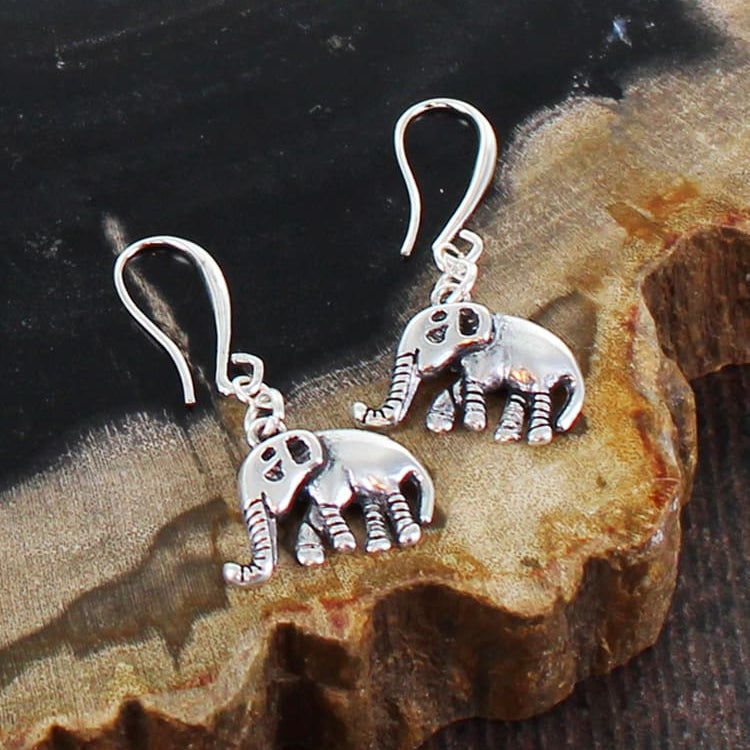 Elephant Charm Earrings