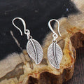 Leaf Charm Drop Earrings