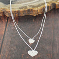 Double Strand Heart Necklace