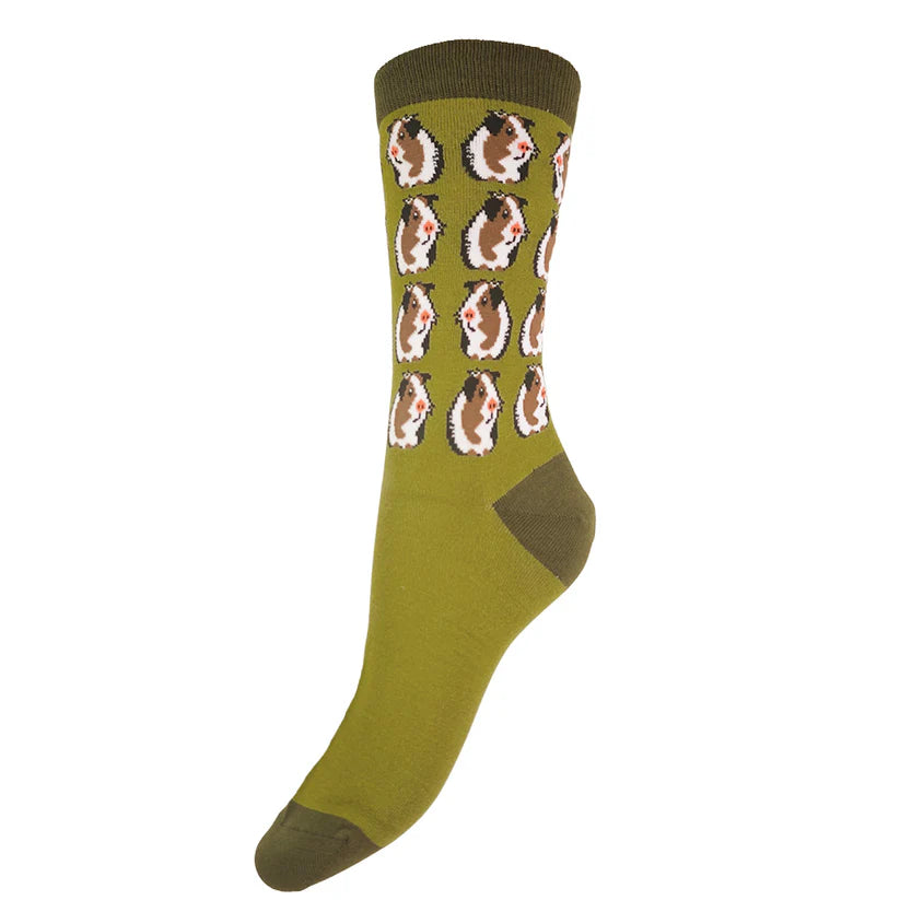 Green Guinea Pig Socks