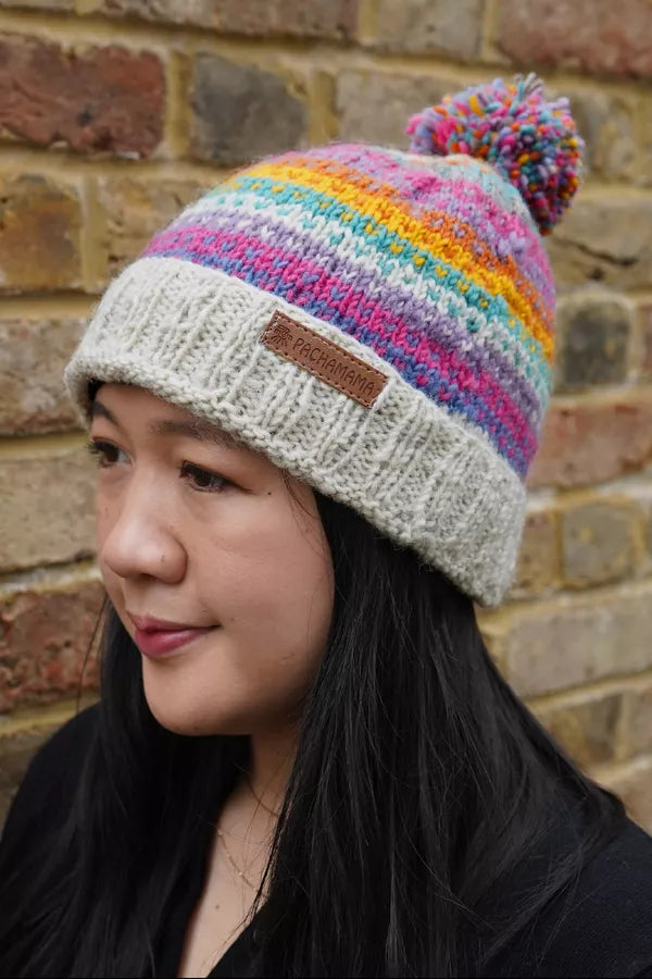 Villarica Roll Back Bobble Beanie