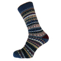 Men's blue Nordic patterned socks