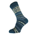 Men's Nordic patterned wool blend socks
